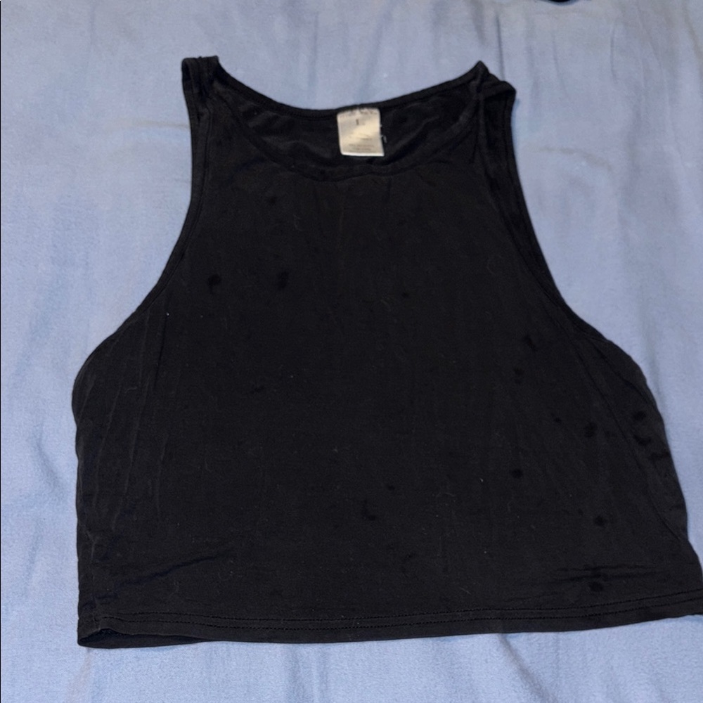 Black Sleeveless Women's Top
